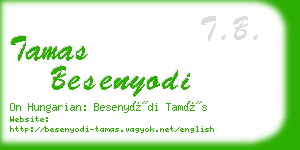 tamas besenyodi business card